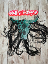 Load image into Gallery viewer, Turquoise Cowprint Bullhead Freshie