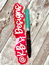 Load image into Gallery viewer, Cowhide Glitter Pen