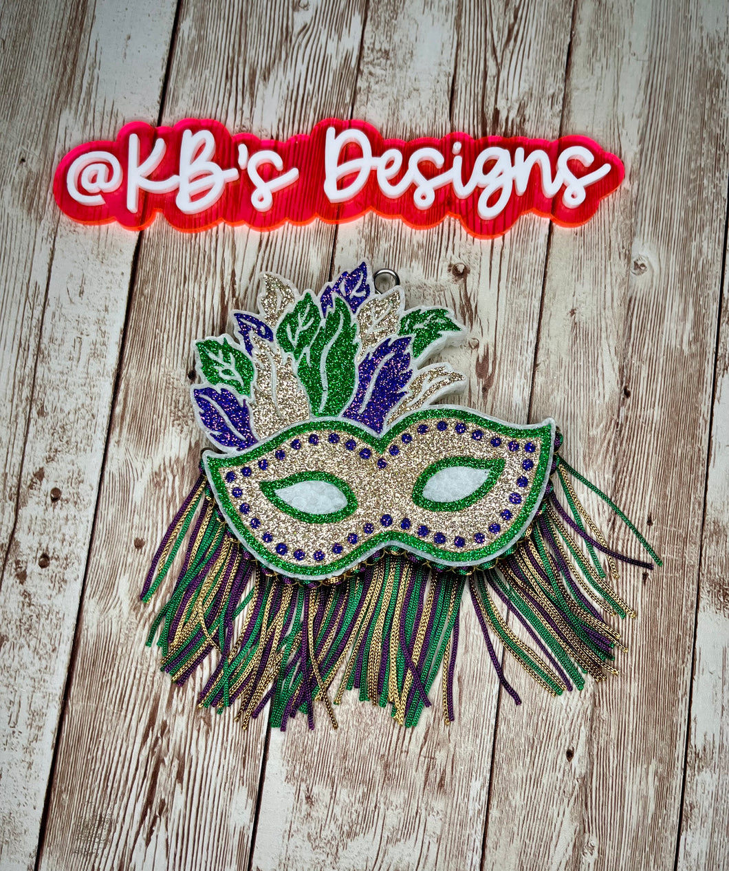 Mardi Gras Mask Freshie