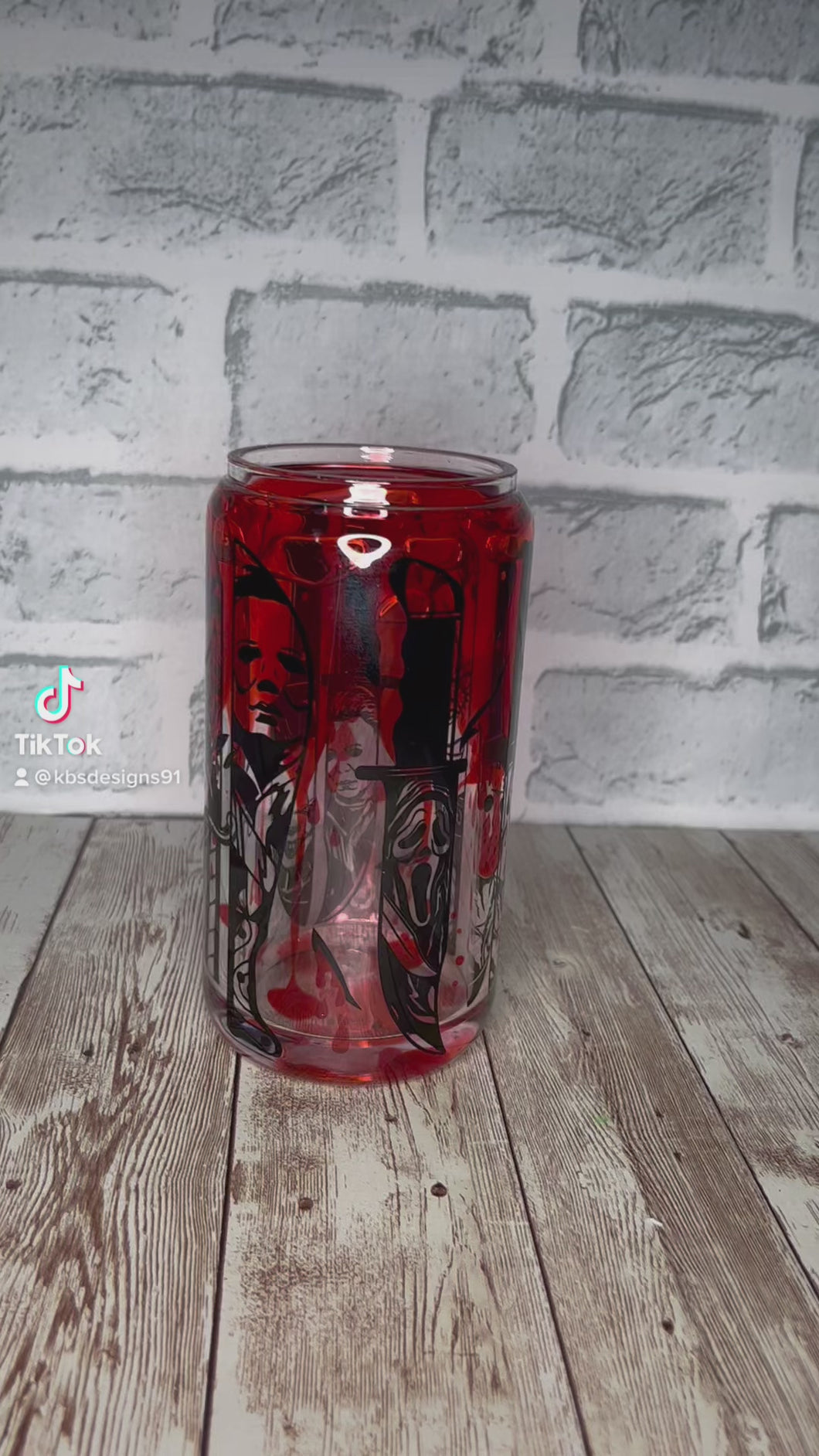 Blood Drip Glass Cup 12oz