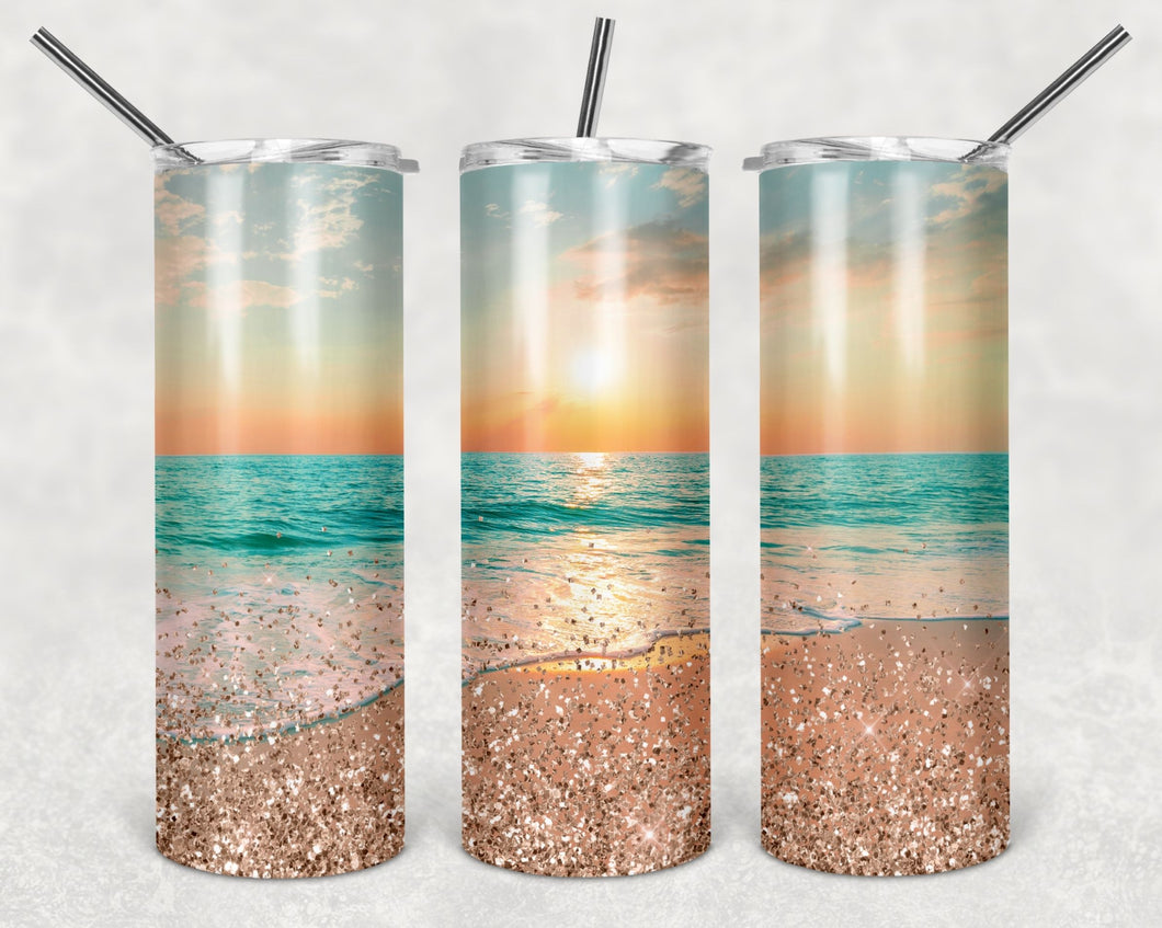 Beach Sublimation Tumbler