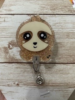 Baby Sloth Badge Reel