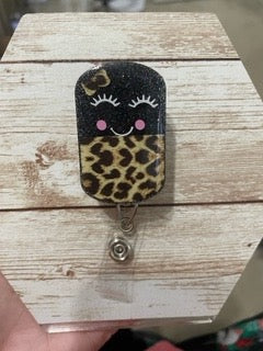 Leopard Pill Badge Reel