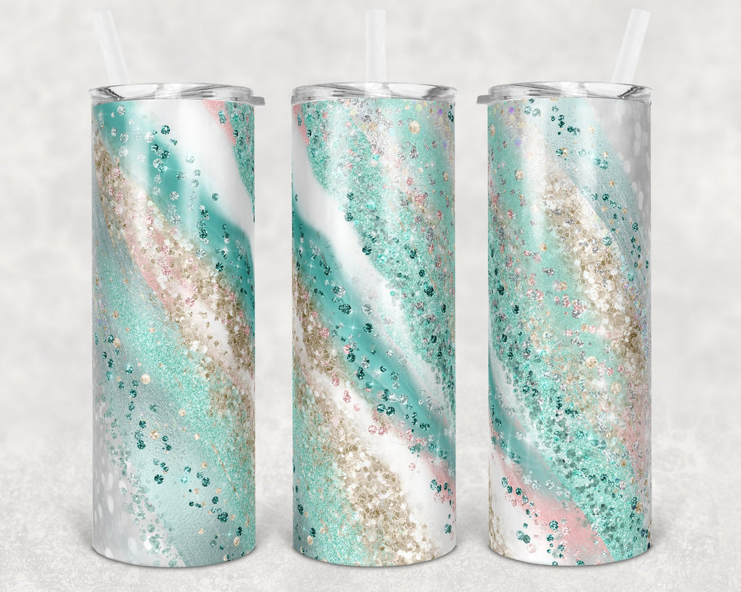 Mint Milky Way Sublimation Tumbler