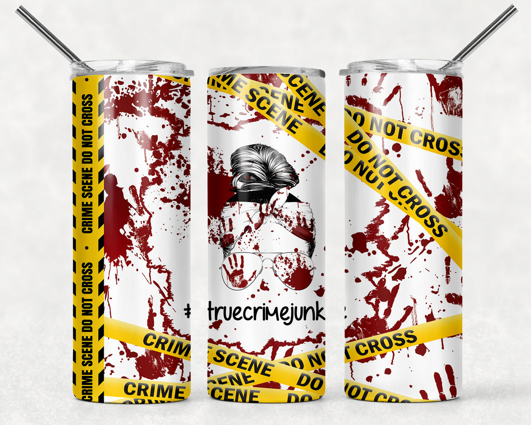 True Crime Junkie Sublimation Tumbler