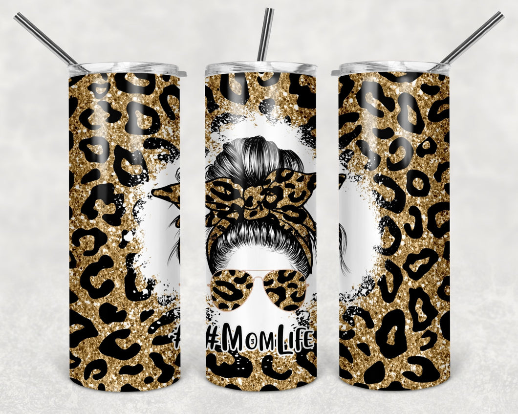 Mom Life Leopard Sublimation Tumbler