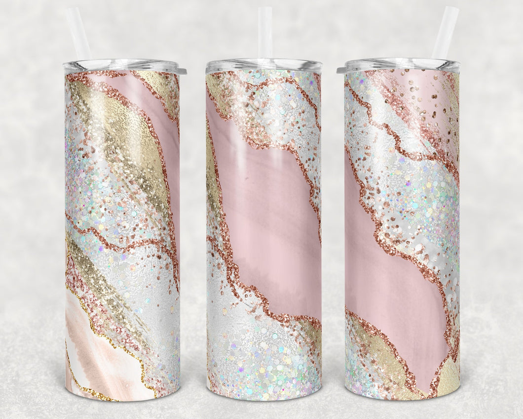 Pink Milky Way Sublimation Tumbler