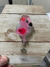 Load image into Gallery viewer, Flamingo Badge Reel
