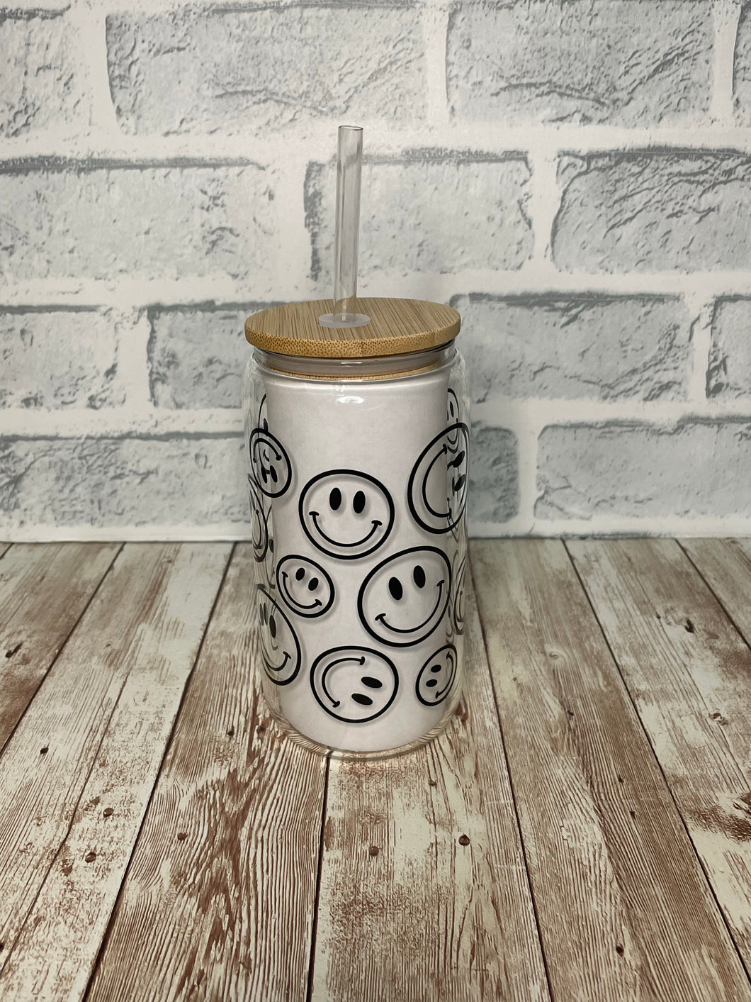 Smiley Glass Cup