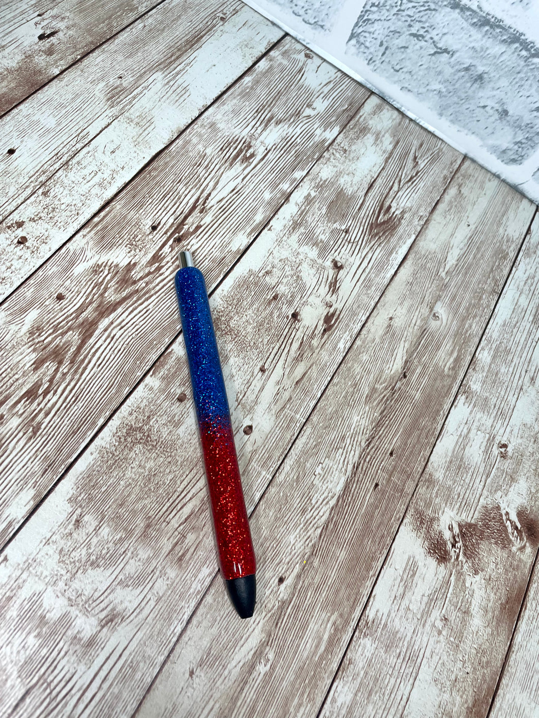 Red and Blue ombré Pen